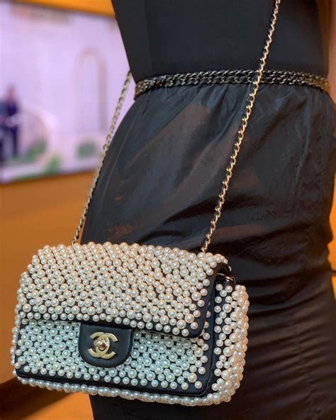 chanel purse with pearl strap|chanel pink ref purses.